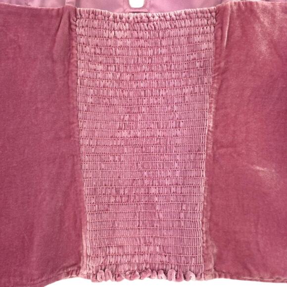 Reformation Desiree Velvet Top Rhinestone Strap in Sugar Plum - Picture 8 of 12